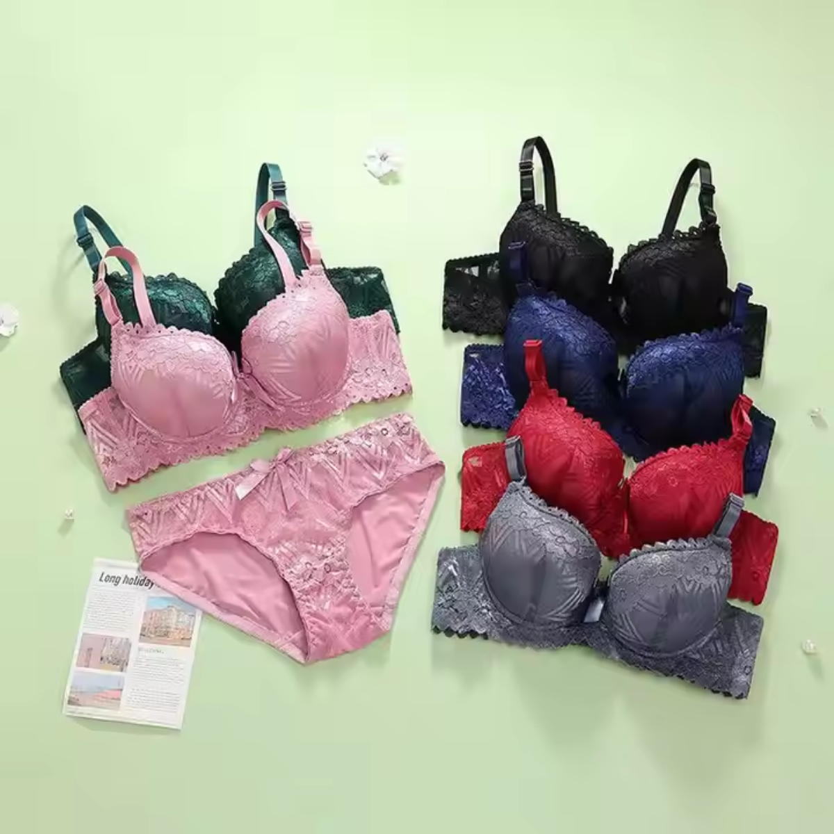 6-Piece Lingerie Set Sale: Comfort, Style, and Savings | LS-08