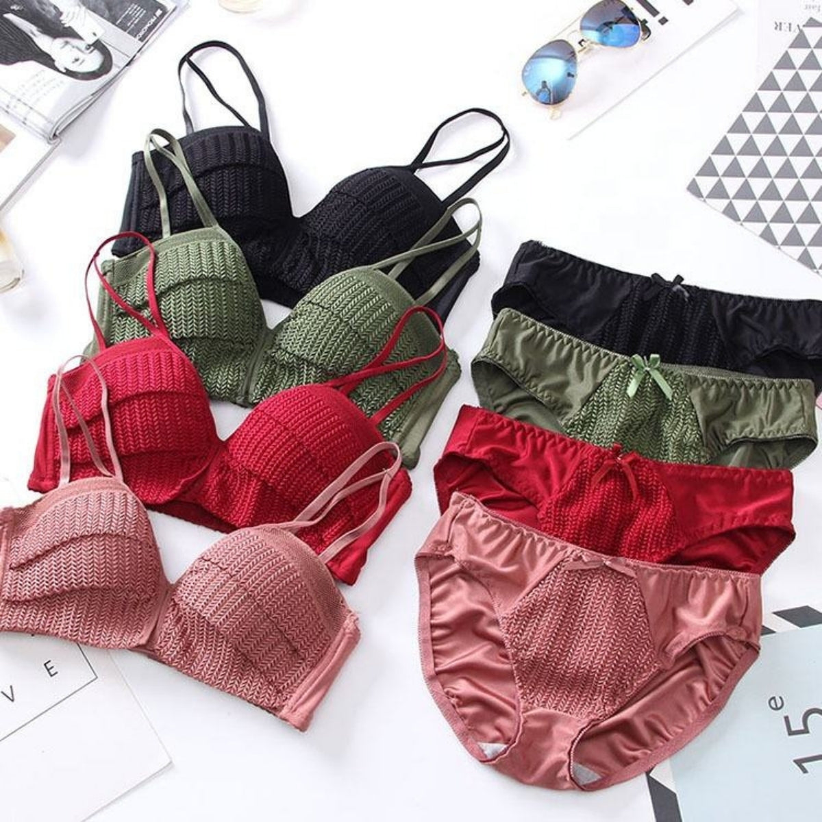 (Pack of 8) Women's  Bra Panty Lingerie Set for Girl's | BP-07