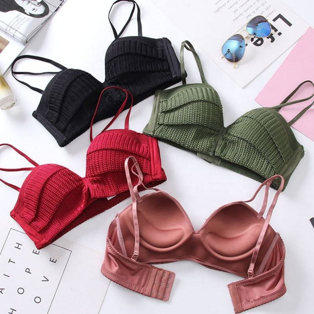(Pack of 8) Women's  Bra Panty Lingerie Set for Girl's | BP-07