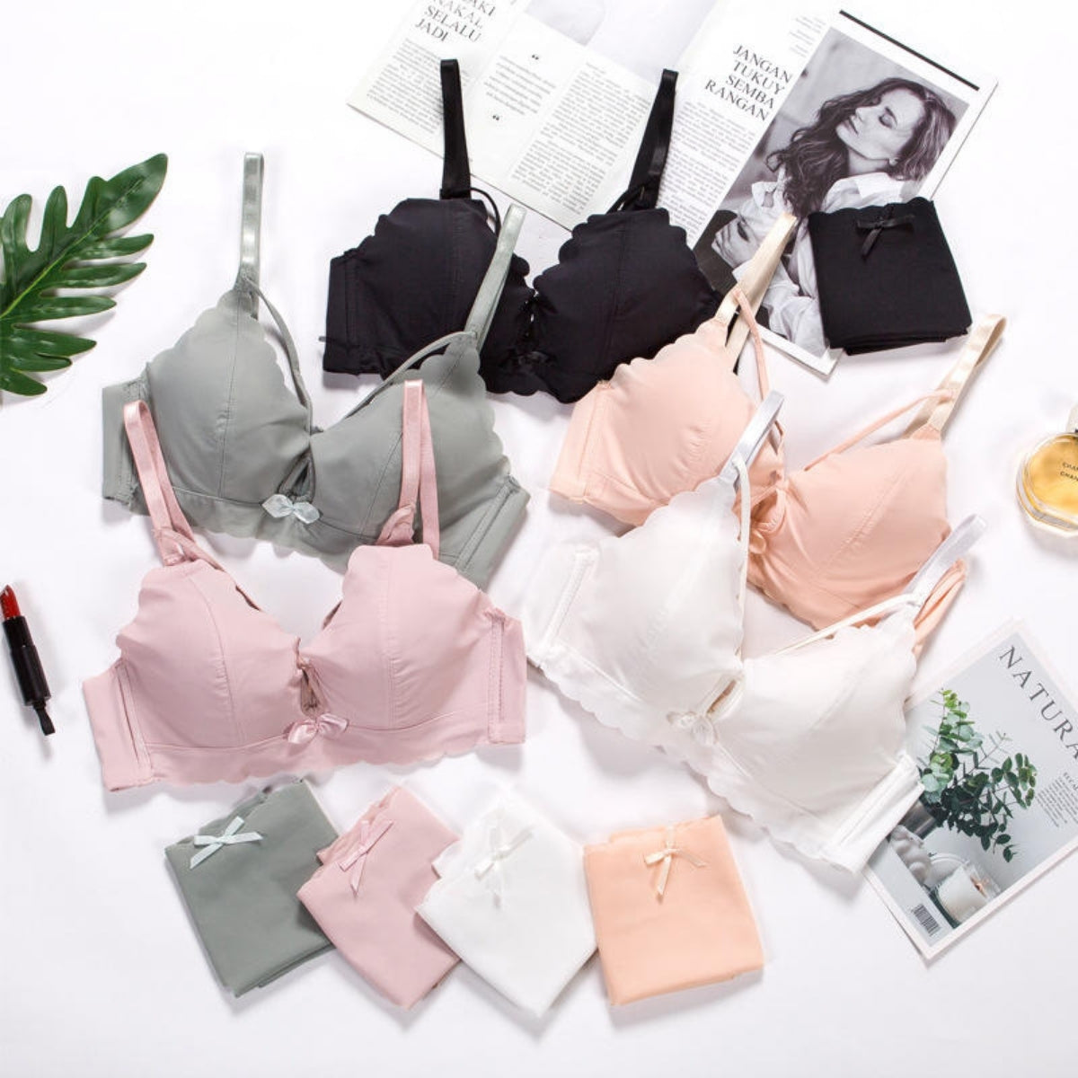(Pack of 8) Women's  Bra Panty Lingerie Set for Girl's | BP-06