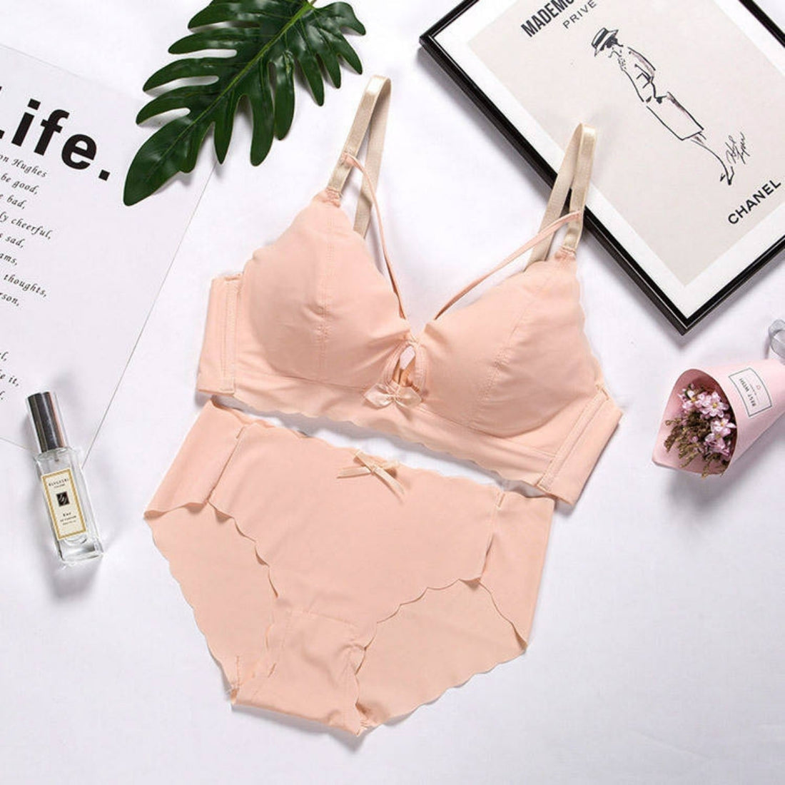 (Pack of 8) Women's  Bra Panty Lingerie Set for Girl's | BP-06