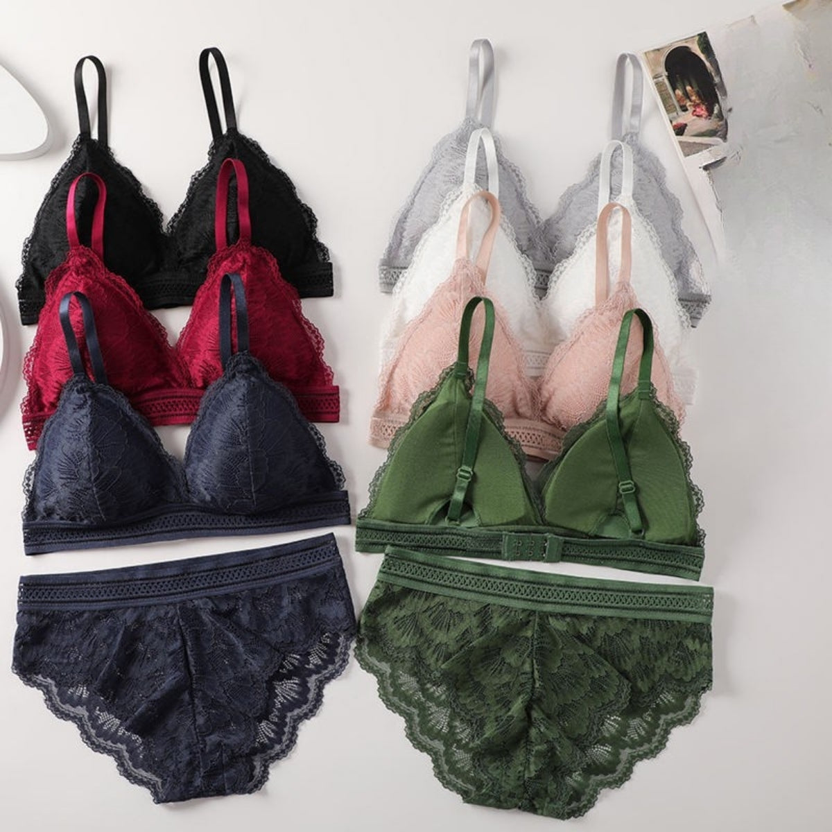 (Pack of 8) Women's  Bra Panty Lingerie Set for Girl's | BP-05