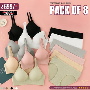 8-Piece Lingerie Combo – Feel Fabulous Every Day | BP-054