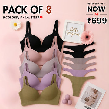 8-Piece Lingerie Combo – Feel Fabulous Every Day | BP-053