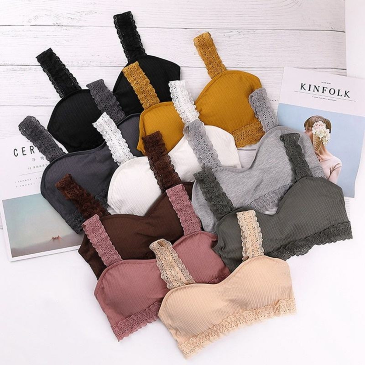 (Pack of 8) Women's  Bra Panty Lingerie Set for Girl's | BP-03