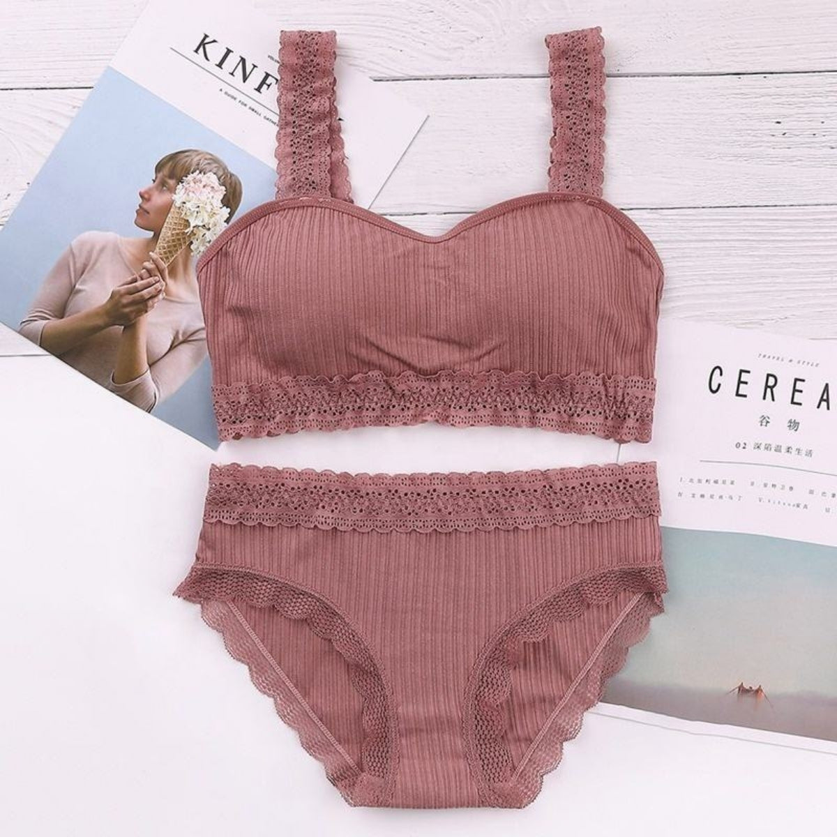 (Pack of 8) Women's  Bra Panty Lingerie Set for Girl's | BP-03